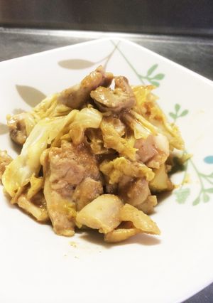 鶏肉ときゃべつのごま味噌炒め☆-レシピのメイン写真