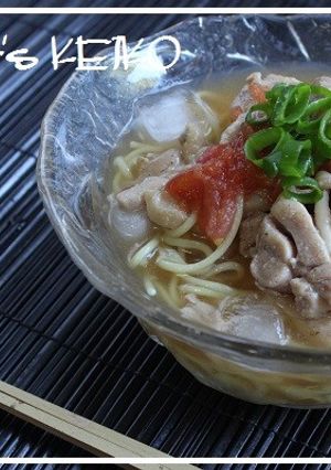 【農家のレシピ】冷やし鶏トマトラーメン-レシピのメイン写真