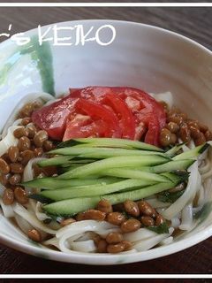 とろとろ納豆のぶっかけ冷やしうどん-レシピのメイン写真
