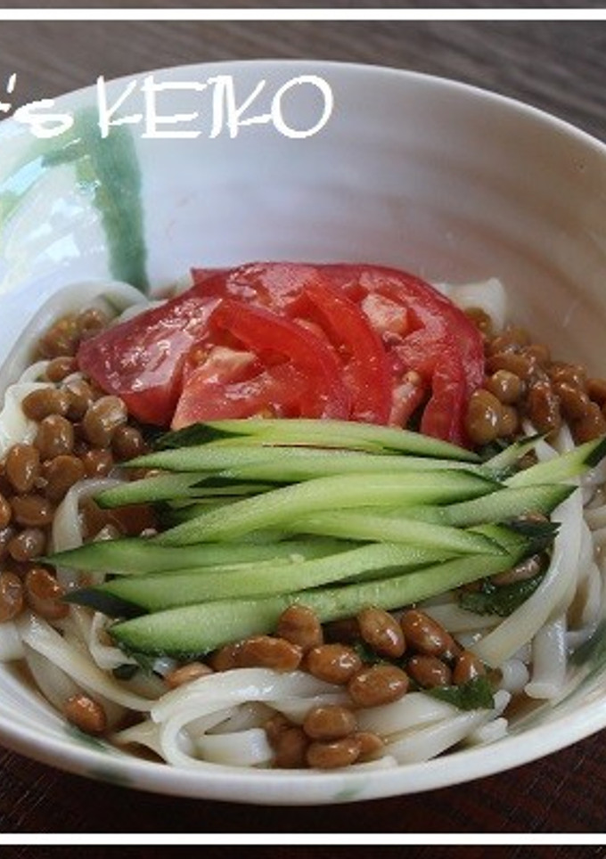 とろとろ納豆のぶっかけ冷やしうどん-レシピのメイン写真