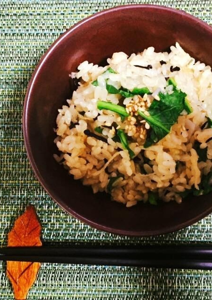 かぶの葉と蓮根の切干ひじきごはん-レシピのメイン写真