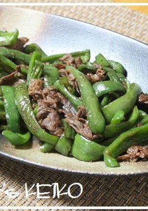 ピーマンと牛肉のしょうが炒め-レシピのメイン写真