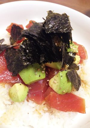 アボガドとマグロ漬け丼-レシピのメイン写真