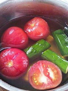 簡単!ハマる!トマトの漬物-レシピのメイン写真