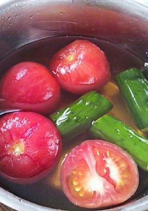 簡単!ハマる!トマトの漬物-レシピのメイン写真