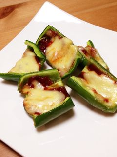 トースターde簡単ピーマンピザ♪-レシピのメイン写真