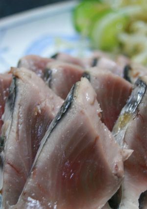 魚焼きグリルで作るカツオのタタキ-レシピのメイン写真