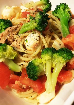簡単、冷静パスタ-レシピのメイン写真