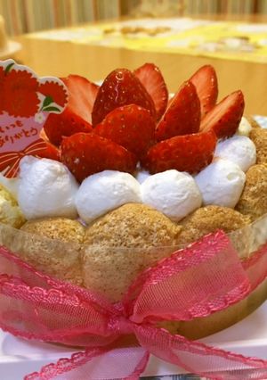 母の日おすすめ!いちごのムースケーキ-レシピのメイン写真
