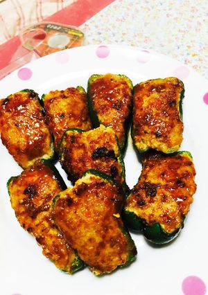 ピーマンの肉詰め☆照り焼き-レシピのメイン写真