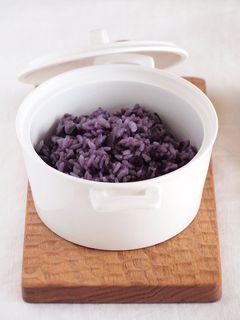 紫にんじんの炊き込みごはん(鍋炊き)-レシピのメイン写真