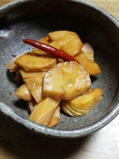 鶏のすっぱ煮の残り汁で~筍のつくだに-レシピのメイン写真