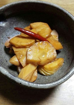 鶏のすっぱ煮の残り汁で～筍のつくだに-レシピのメイン写真