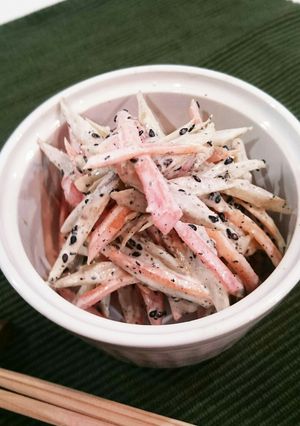 【簡単！】ごま香るごぼうサラダ-レシピのメイン写真