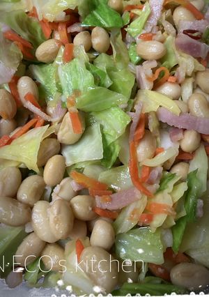 キャベツと大豆炒め-レシピのメイン写真
