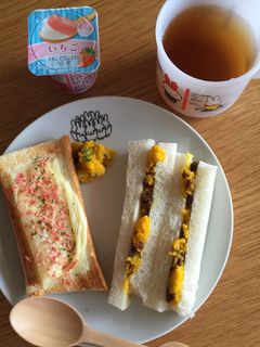 桜海老のチーズトースト 離乳食完了期-レシピのメイン写真