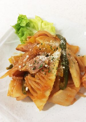 タケノコのナポリタン風-レシピのメイン写真
