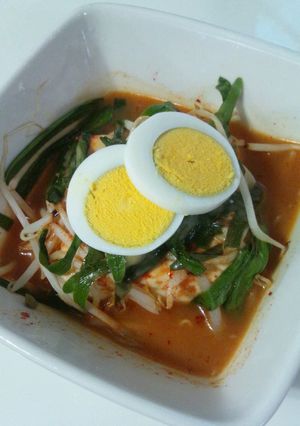 電子レンジで♪スンドゥブ風~辛豆腐~-レシピのメイン写真