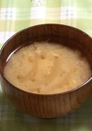 玉ねぎと卵のお味噌汁-レシピのメイン写真