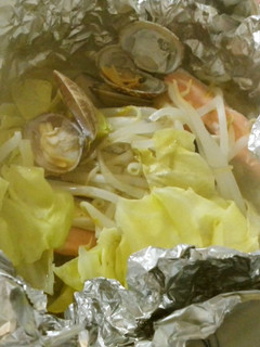 鮭とあさり、野菜のホイル蒸し-レシピのメイン写真