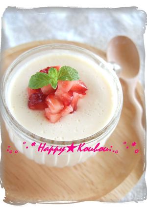 とろける❤イチゴチーズプリン-レシピのメイン写真