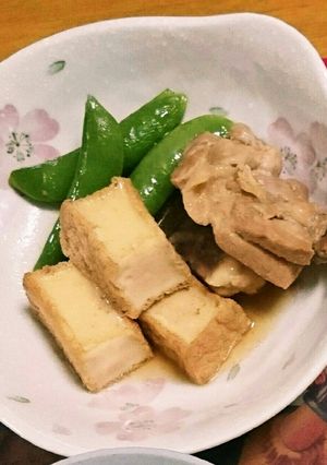 鶏とスナップエンドウの煮物-レシピのメイン写真