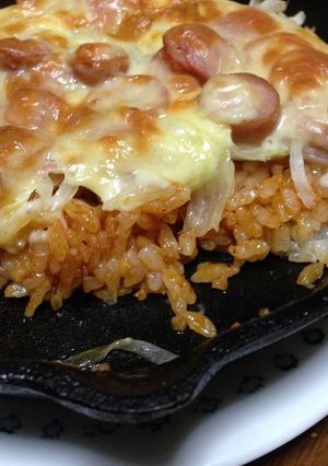 スキムレットでピザ風ご飯-レシピのメイン写真
