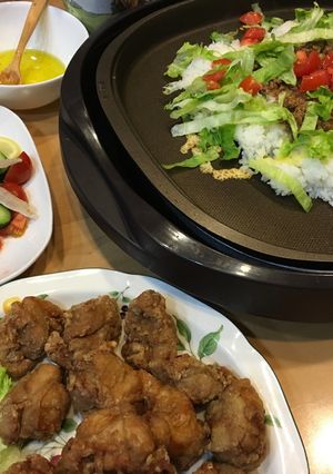 今日の晩ごはん♪タコライス-レシピのメイン写真