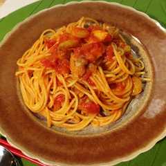 รูปของ 【超簡単】トマトクリームパスタ