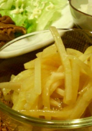 クック膳で。シャキシャキポン酢じゃがいも-レシピのメイン写真
