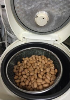 栄養タップリ炊飯器でほっとけ蒸し大豆-レシピのメイン写真