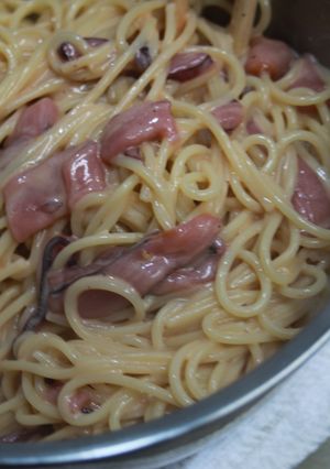 塩辛と生クリームのパスタ-レシピのメイン写真