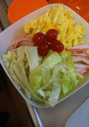 百均アイテムでレンジで簡単冷やし中華！-レシピのメイン写真