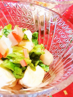 3分★コク旨【クリチとレタスの中華和え】-レシピのメイン写真