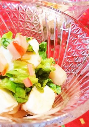 3分★コク旨【クリチとレタスの中華和え】-レシピのメイン写真