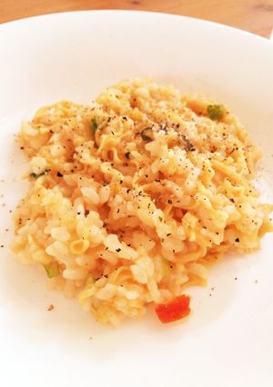 簡単！5分でリゾット カップヌードルで！-レシピのメイン写真