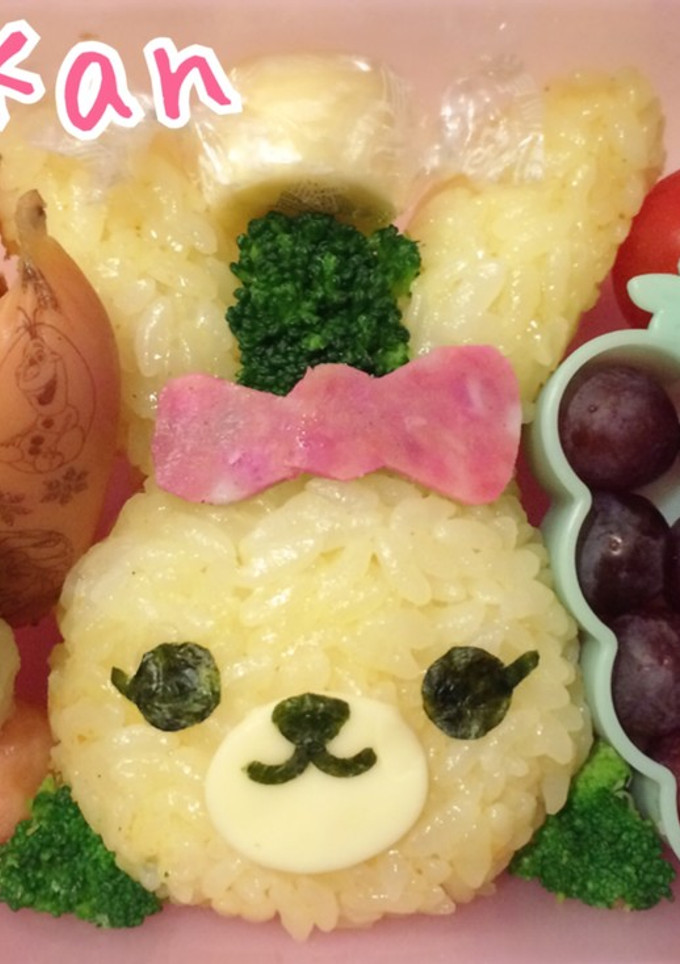 キャラ弁 黄色いウサギちゃん♡-レシピのメイン写真