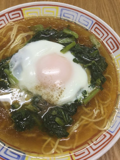 大根葉の巣ごもり卵をのせたラーメン-レシピのメイン写真