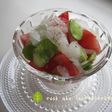*そら豆と新玉とトマトのサラダ*