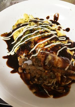 簡単！時短！納豆オムレツ-レシピのメイン写真