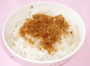 手作りおかかふりかけごはん・保育園給食-レシピのメイン写真