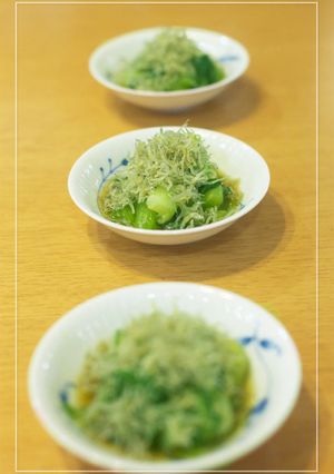 青梗菜のおひたし♡カリカリじゃこのっけ-レシピのメイン写真