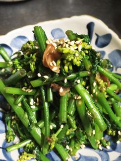 簡単!菜の花の梅おかか和え-レシピのメイン写真