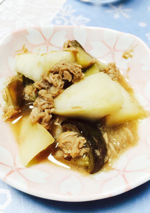 簡単！絶品♡なすと大根のツナ煮込み-レシピのメイン写真