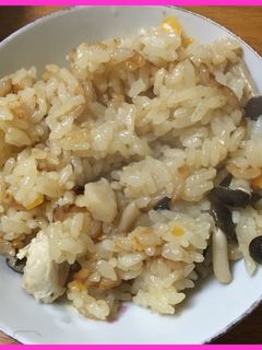 ♡炊き込みご飯(鶏肉としめじ)-レシピのメイン写真