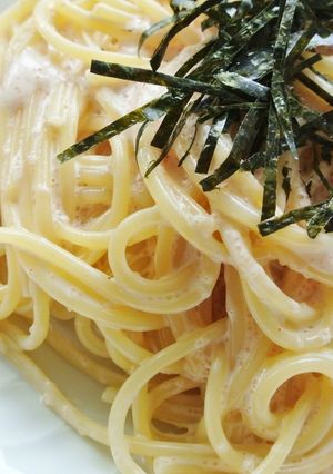 ボール１つで♪濃厚～明太クリームパスタ-レシピのメイン写真