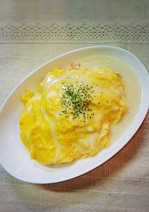 ☆whiteｿｰｽ＊ｵﾑﾗｲｽ☆-レシピのメイン写真
