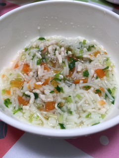 離乳食中期 ひき肉そうめん-レシピのメイン写真