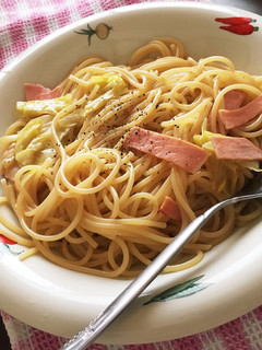 簡単レタスとベーコンの和風パスタ-レシピのメイン写真
