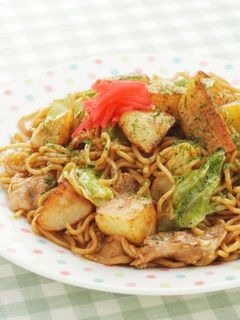 ポテト(じゃがいも)入り焼きそば-レシピのメイン写真